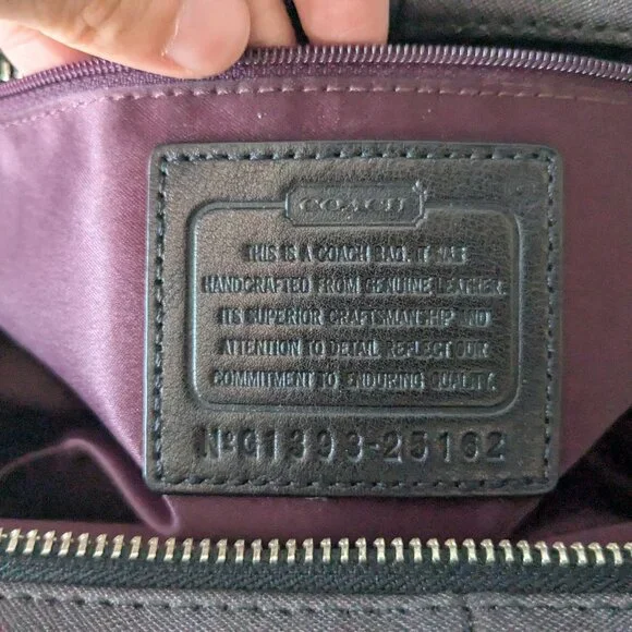 Preowned 25162 Coach Madeline Quartz/Black East/West Satchel Bag - Picture 10 of 11